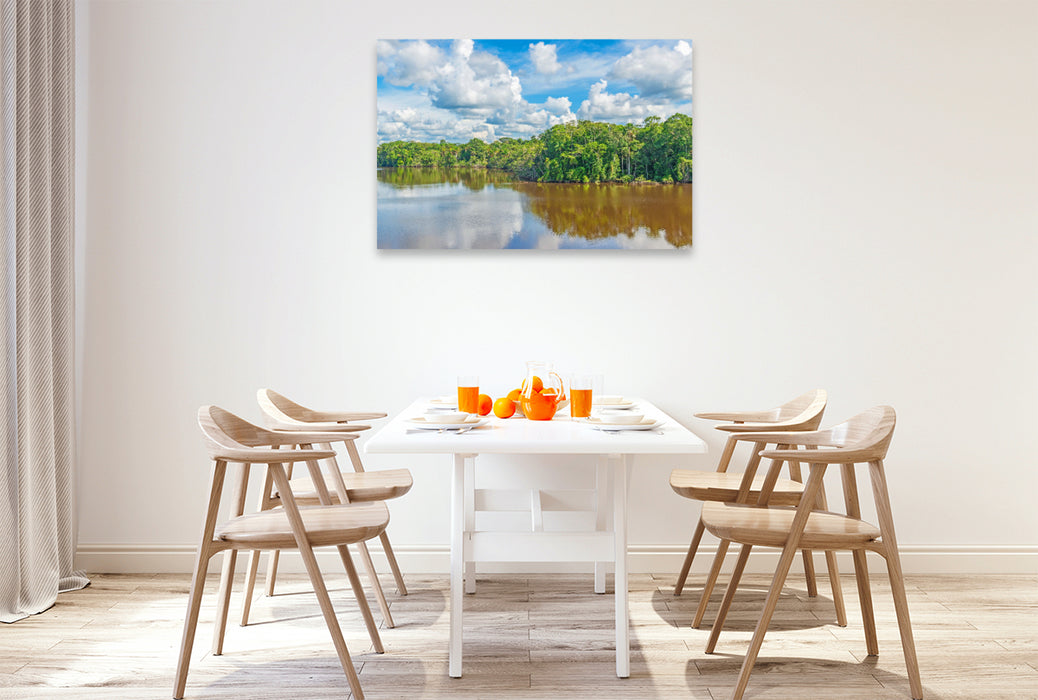 Premium Textil-Leinwand Amazonas, der wassereichste Fluss der Erde