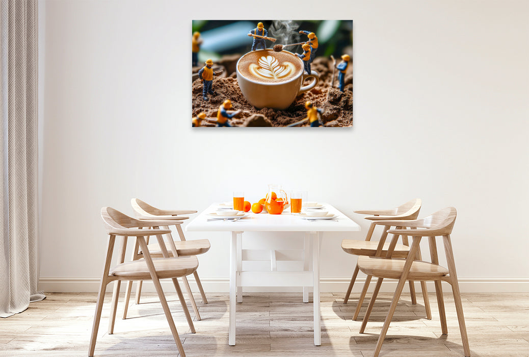 Premium Textil-Leinwand Miniaturwelt