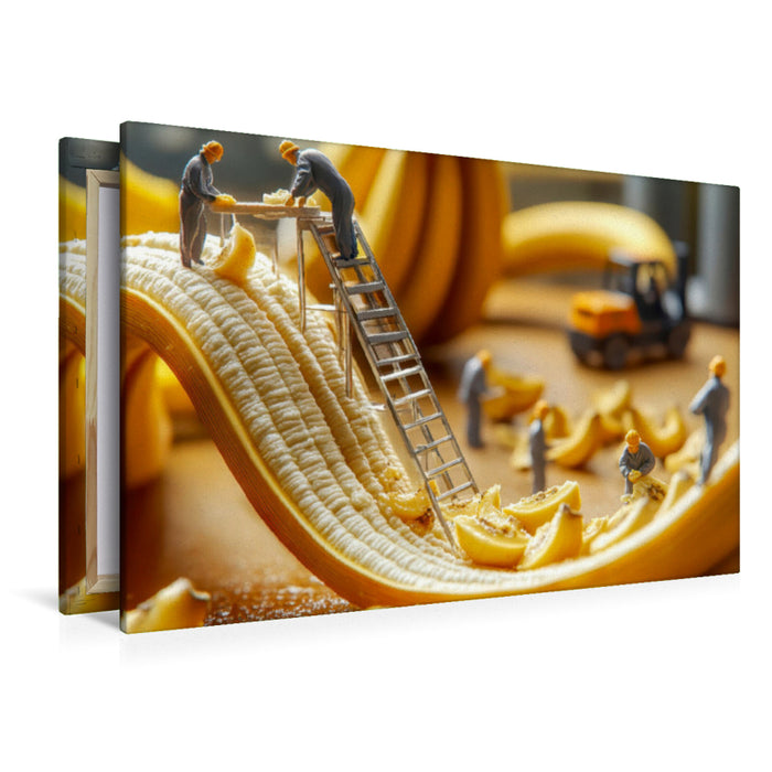 Premium Textil-Leinwand Miniaturwelt