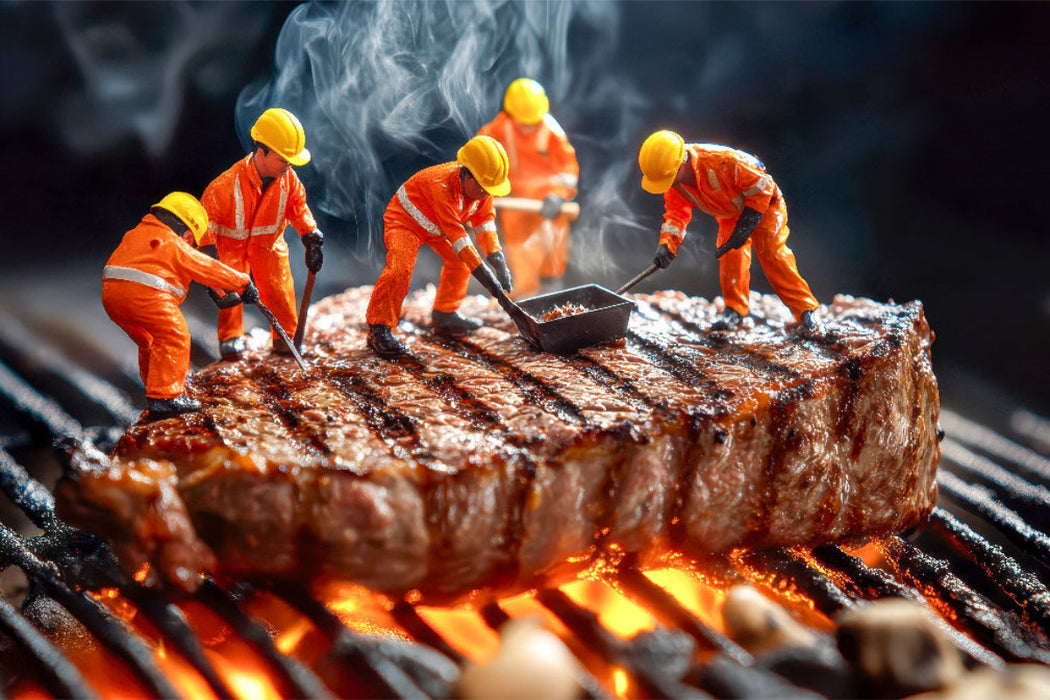 Premium Textil-Leinwand Miniaturwelt