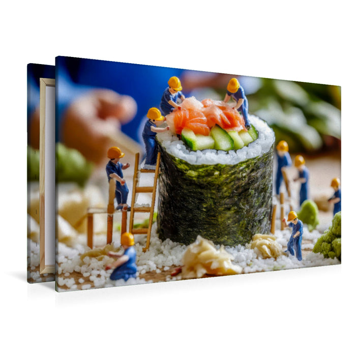 Premium Textil-Leinwand Miniaturwelt