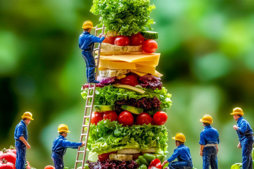 Premium Textil-Leinwand Miniaturwelt