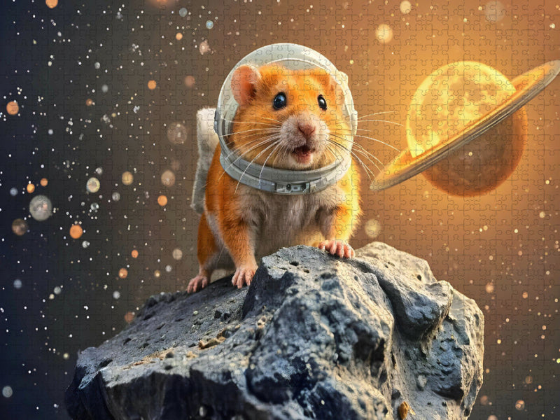 Galaktisch süß – Ein Hamster auf großer Mission! - CALVENDO Foto-Puzzle'