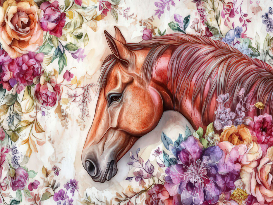 Blüten und Mähnen - CALVENDO Foto-Puzzle'