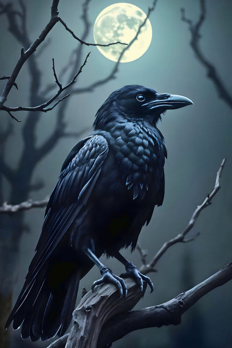 Premium Textil-Leinwand Wanderer zwischen den Welten - Mystik für dein Zuhause