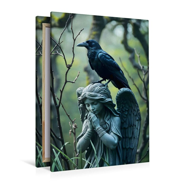 Premium Textil-Leinwand Bote der Anderswelt - Ein Kunstwerk voller Mystik