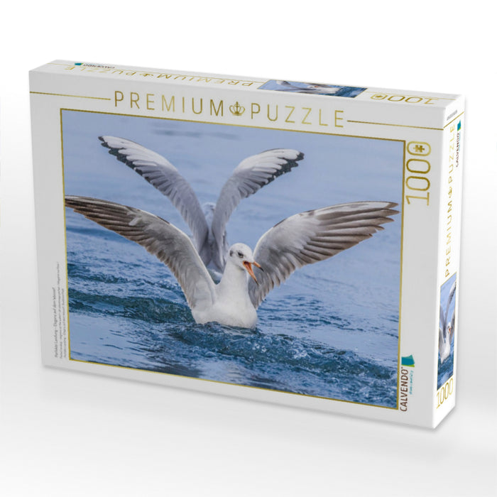 Perfekte Landung – Eleganz auf dem Wasser! - CALVENDO Foto-Puzzle'