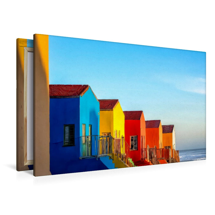 Premium Textil-Leinwand Muizenberg - Vorort von Kapstadt