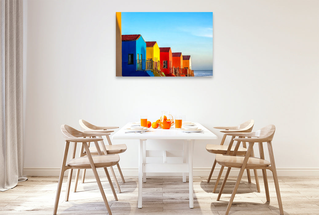 Premium Textil-Leinwand Muizenberg - Vorort von Kapstadt