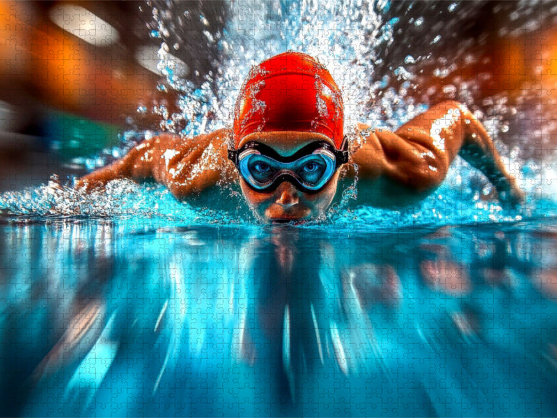 Schwimmen - CALVENDO Foto-Puzzle'