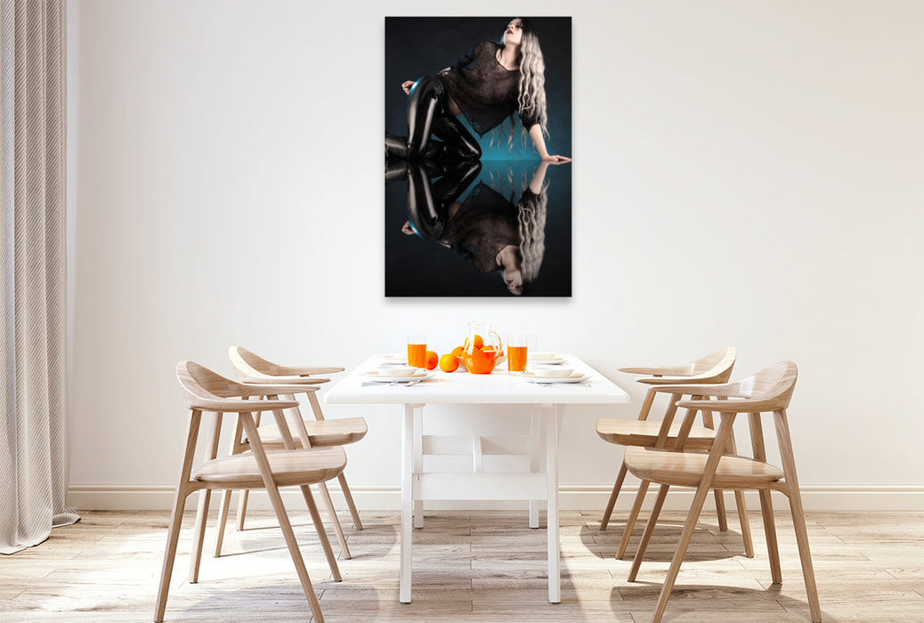Premium Textil-Leinwand Sexy Schwarz