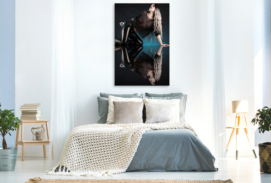 Premium Textil-Leinwand Sexy Schwarz
