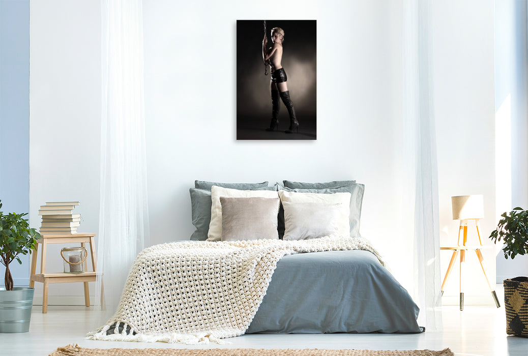Premium Textil-Leinwand An der Kette