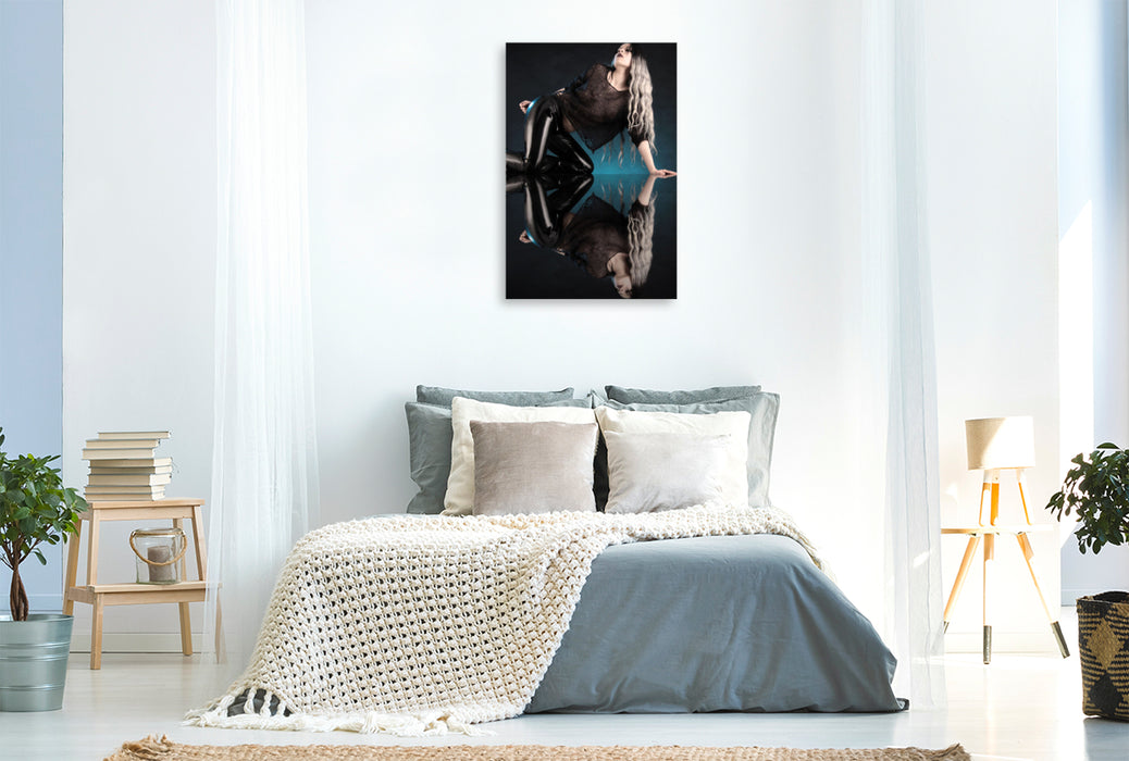 Premium Textil-Leinwand Sexy Schwarz