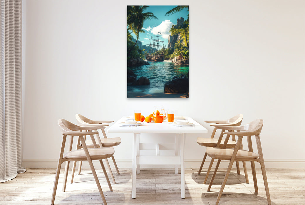 Premium Textil-Leinwand Ein Motiv aus dem Kalender Fluch der Gezeiten