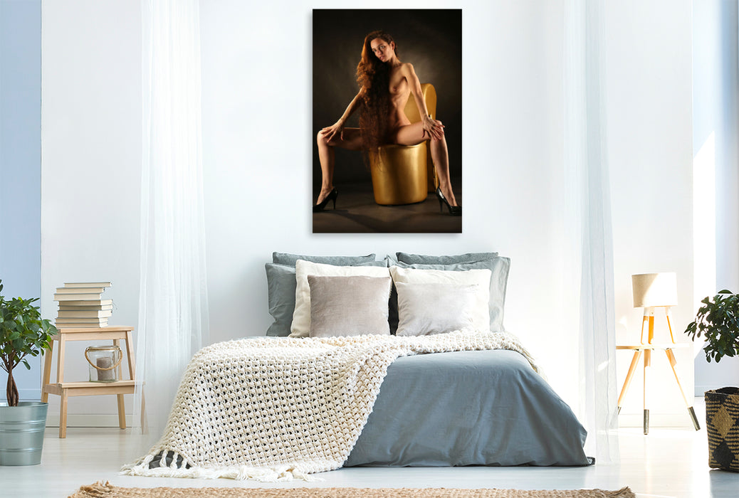 Premium Textil-Leinwand Beinhaare