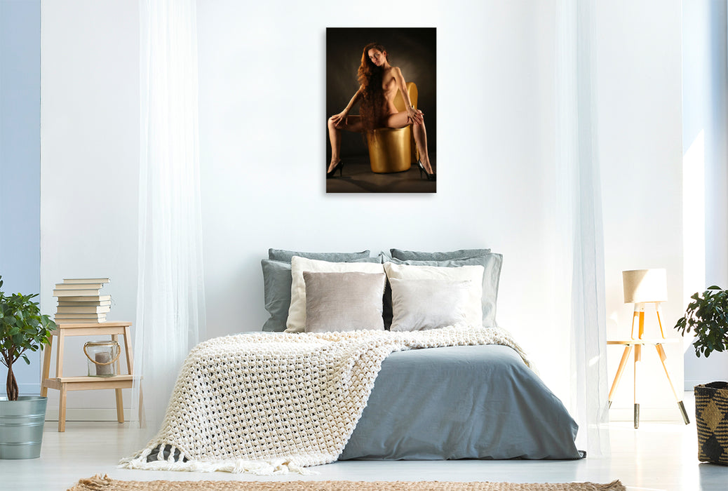 Premium Textil-Leinwand Beinhaare