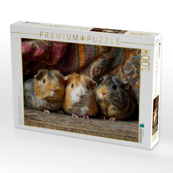 Wenn Schnuten verzaubern - drei Meerschweinchen - CALVENDO Foto-Puzzle'
