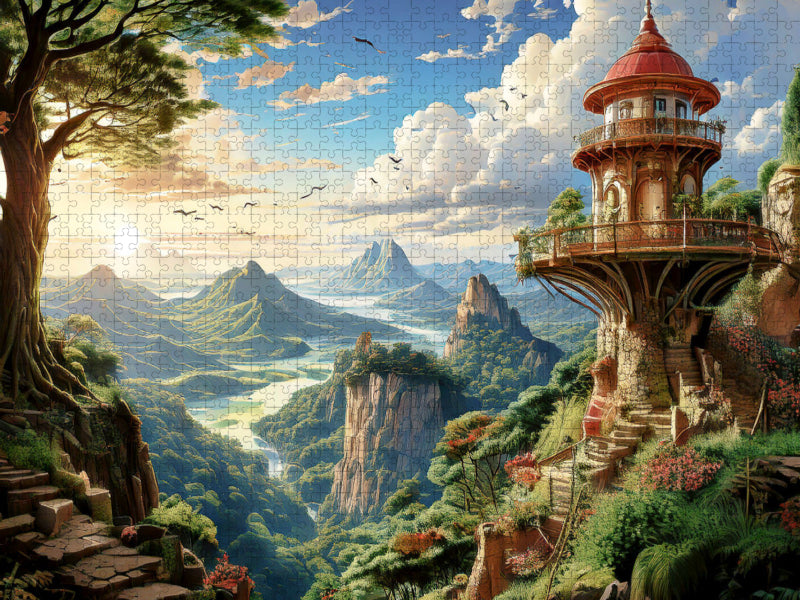 Der Hochblickhorst über dem Wildwassertal - CALVENDO Foto-Puzzle'