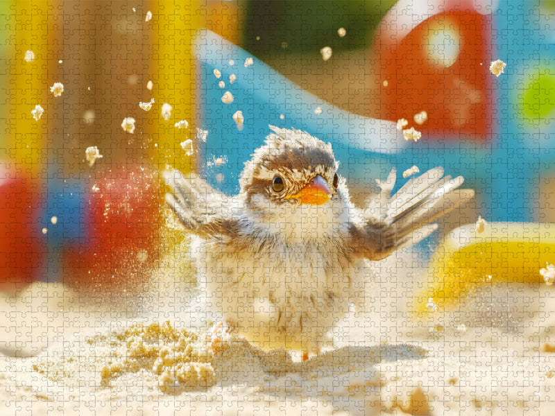 Ein Motiv aus dem Kalender "Plitsch, Platsch, tierisch nass" - CALVENDO Foto-Puzzle'