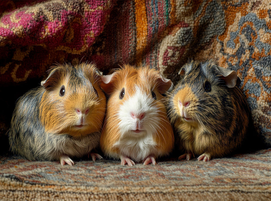 Wenn Schnuten verzaubern - drei Meerschweinchen - CALVENDO Foto-Puzzle'