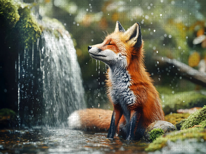 Ein Motiv aus dem Kalender "Plitsch, Platsch, tierisch nass" - CALVENDO Foto-Puzzle'