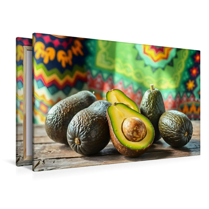Premium Textil-Leinwand Avocado - Natürlich. Exotisch. Stilvoll