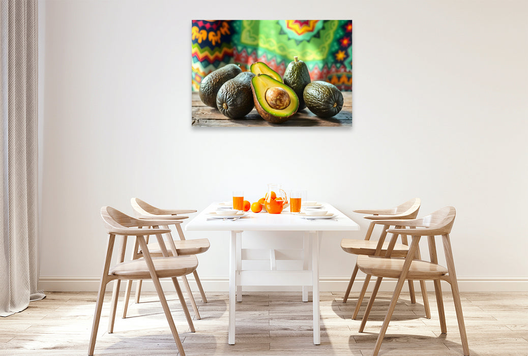 Premium Textil-Leinwand Avocado - Natürlich. Exotisch. Stilvoll