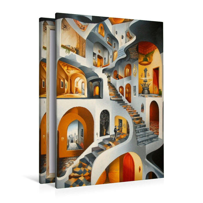 Premium Textil-Leinwand Architektur des Unmöglichen