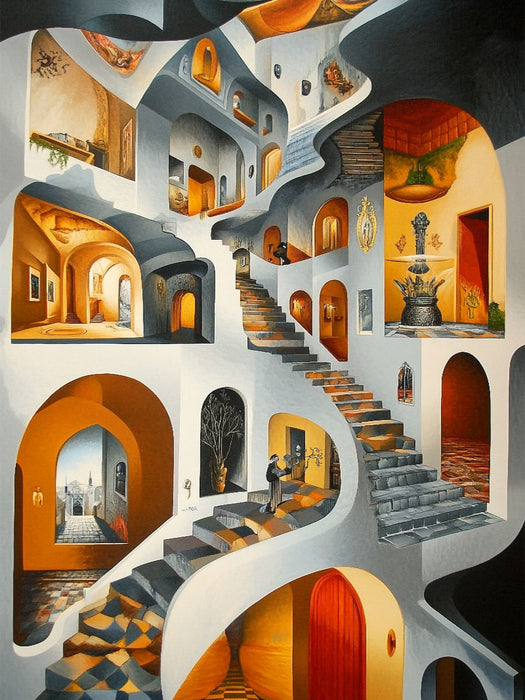 Architektur des Unmöglichen - CALVENDO Foto-Puzzle'