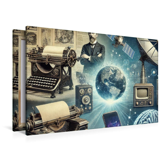 Premium Textil-Leinwand Kommunikation und Medien