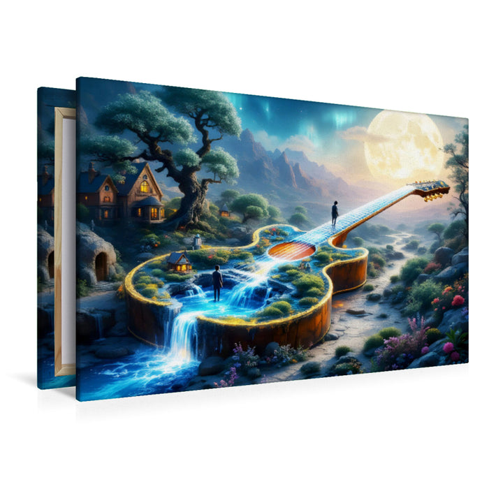 Premium Textil-Leinwand Klangvolle Weiten