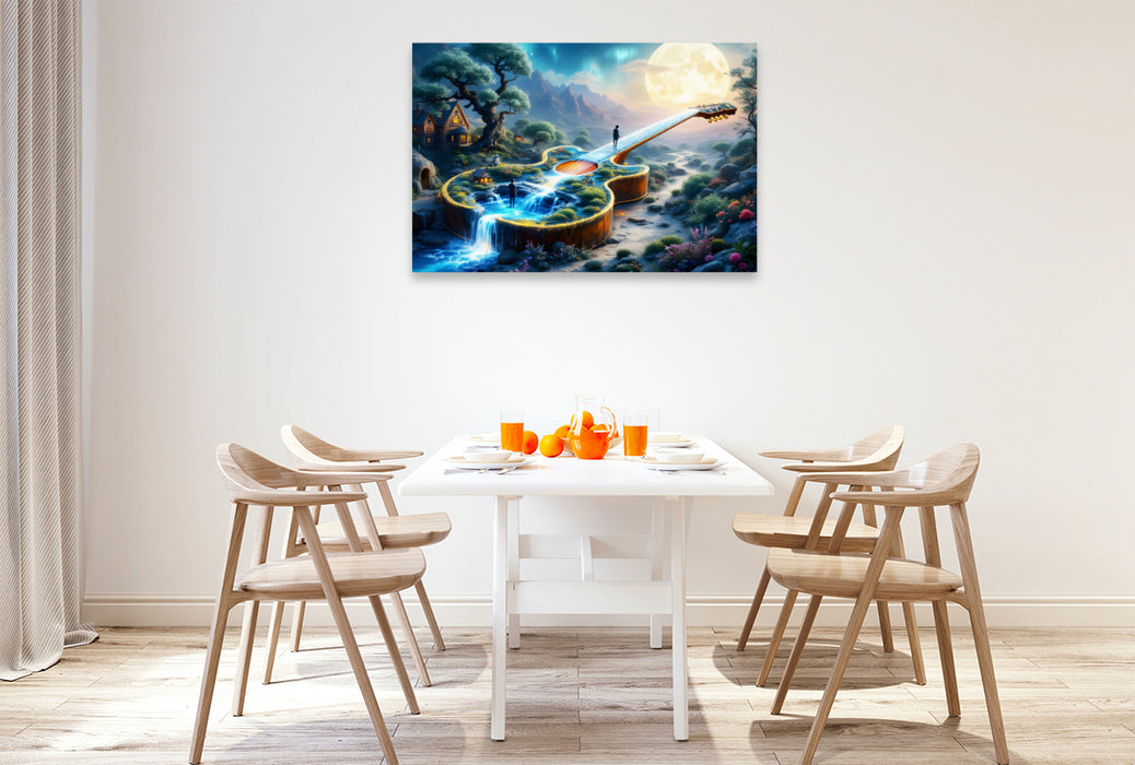 Premium Textil-Leinwand Klangvolle Weiten