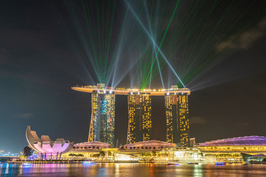 Premium Textil-Leinwand Marina Bay Sands