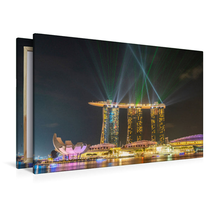 Premium Textil-Leinwand Marina Bay Sands