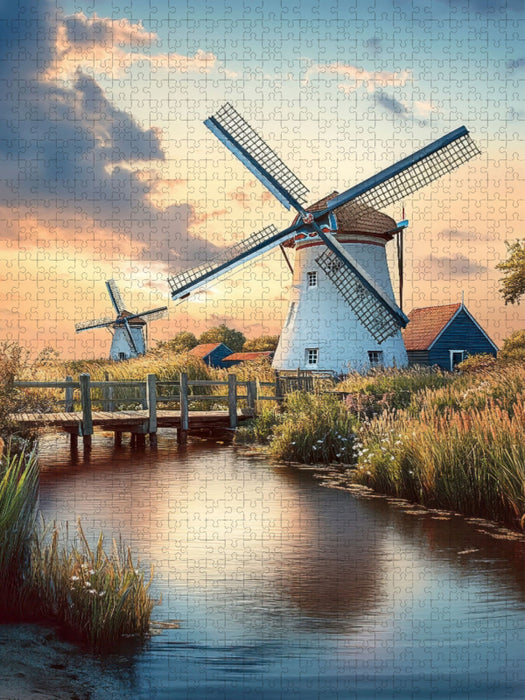 Nachbar-Mühlen - CALVENDO Foto-Puzzle'