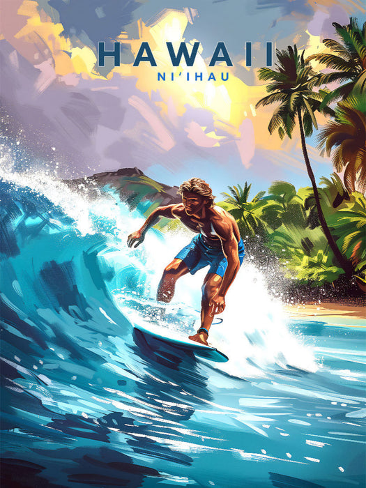 Surfspot Ni'ihau - CALVENDO Foto-Puzzle'