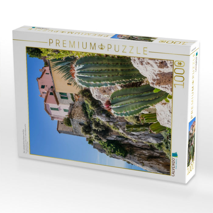Die mittelalterlichen Gassen von Èze - CALVENDO Foto-Puzzle'