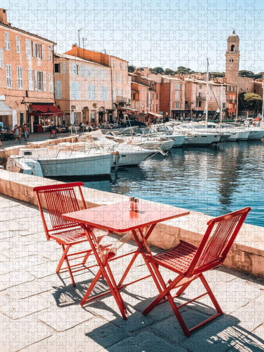Fischerhafen von Saint-Tropez - CALVENDO Foto-Puzzle'