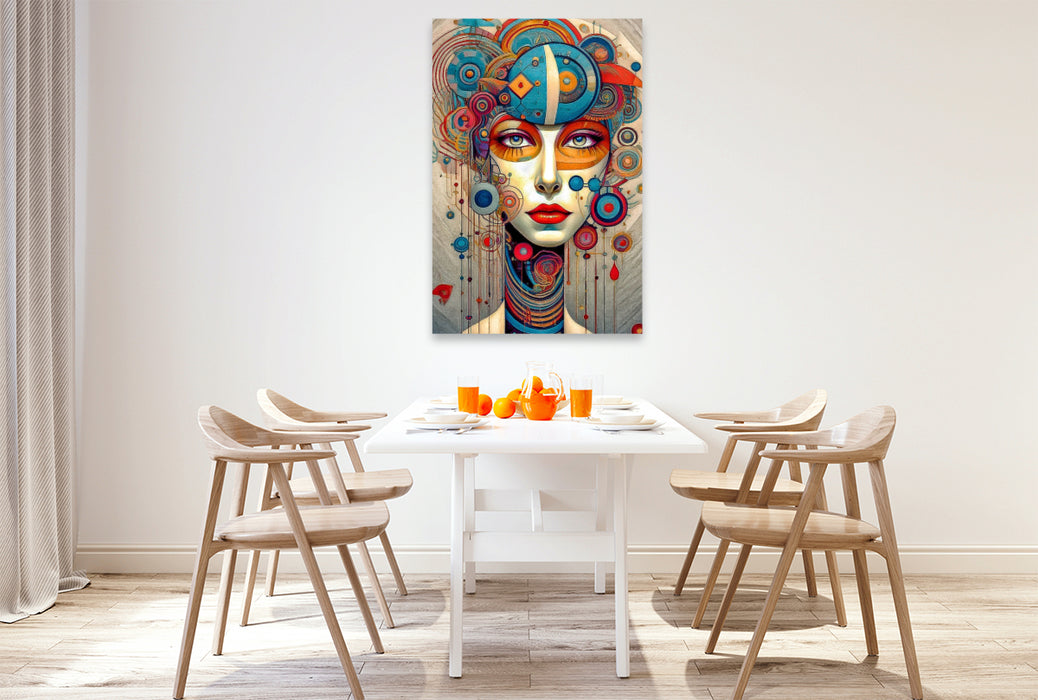 Premium Textil-Leinwand Exzentrik