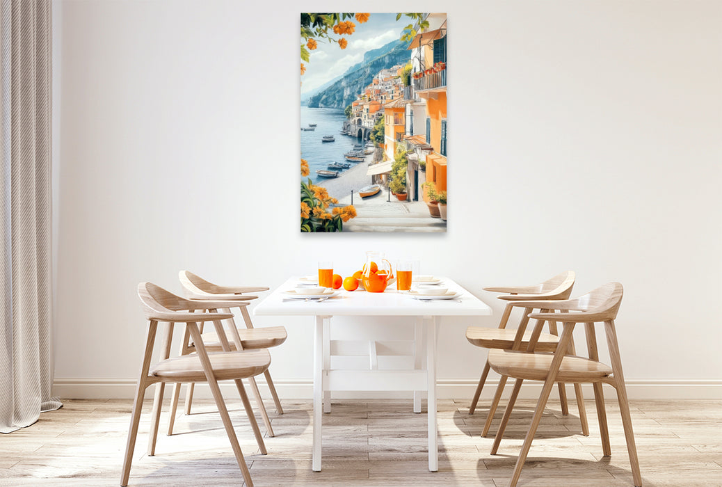 Premium Textil-Leinwand Charmantes Flair