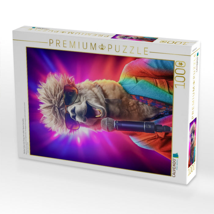 Alpakas haben den Swag, den selbst Hipster beneiden - CALVENDO Foto-Puzzle'