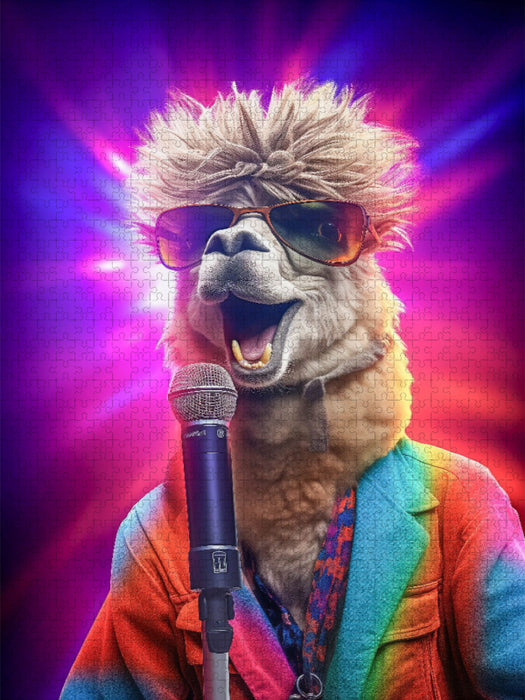 Alpakas haben den Swag, den selbst Hipster beneiden - CALVENDO Foto-Puzzle'