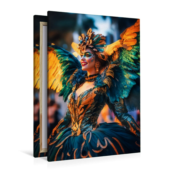 Premium Textil-Leinwand Ein Regen aus Farben