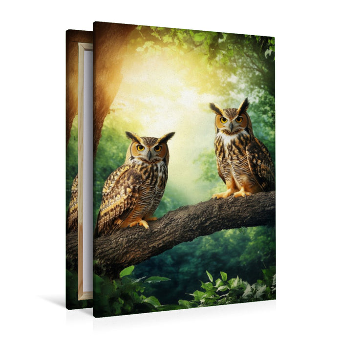 Premium Textil-Leinwand Wächter des alten Wissens