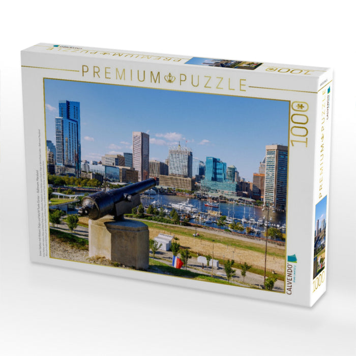 Inner Harbor mit Historic Ships und World Trade Center – Baltimore, Maryland - CALVENDO Foto-Puzzle'