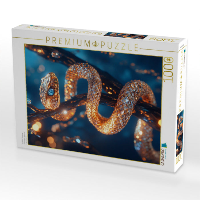 Goldene Schlange - CALVENDO Foto-Puzzle'