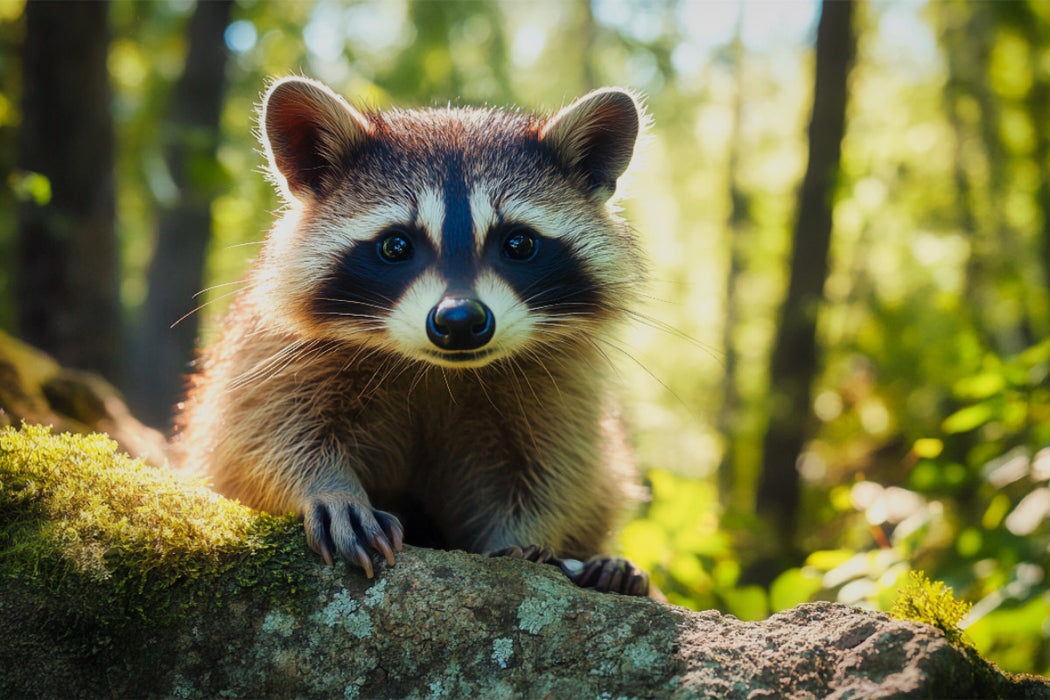 Premium Textil-Leinwand Wächter des Waldes