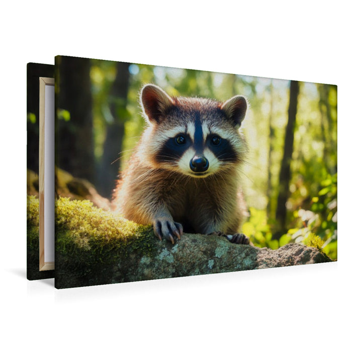 Premium Textil-Leinwand Wächter des Waldes