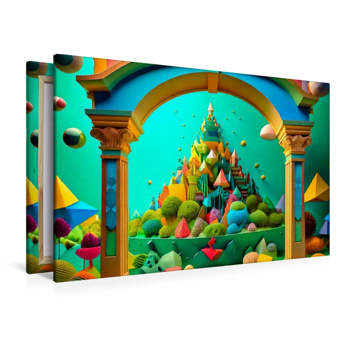 Premium Textil-Leinwand Ausblick auf den Sponge-and-Peak-Cone